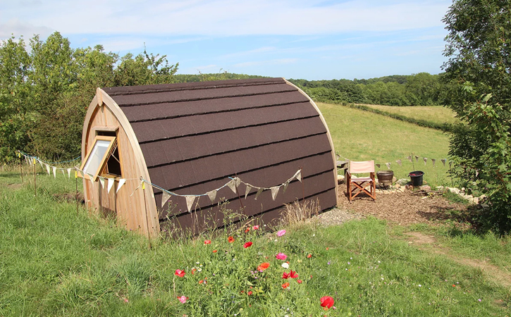 glamping pod at The Barn at Easington on Durham Heritage Coast